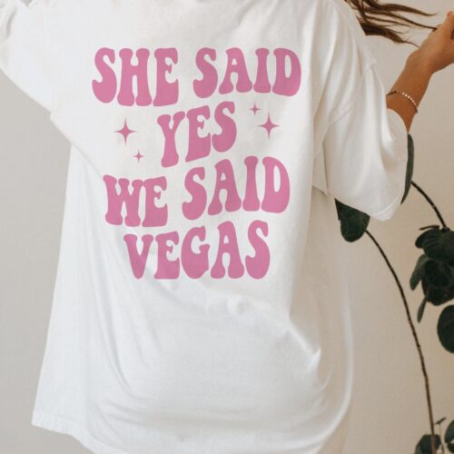 Retro Vegas Bachelorette Shirt - Groovy Bride & Bridesmaid Tee image 0