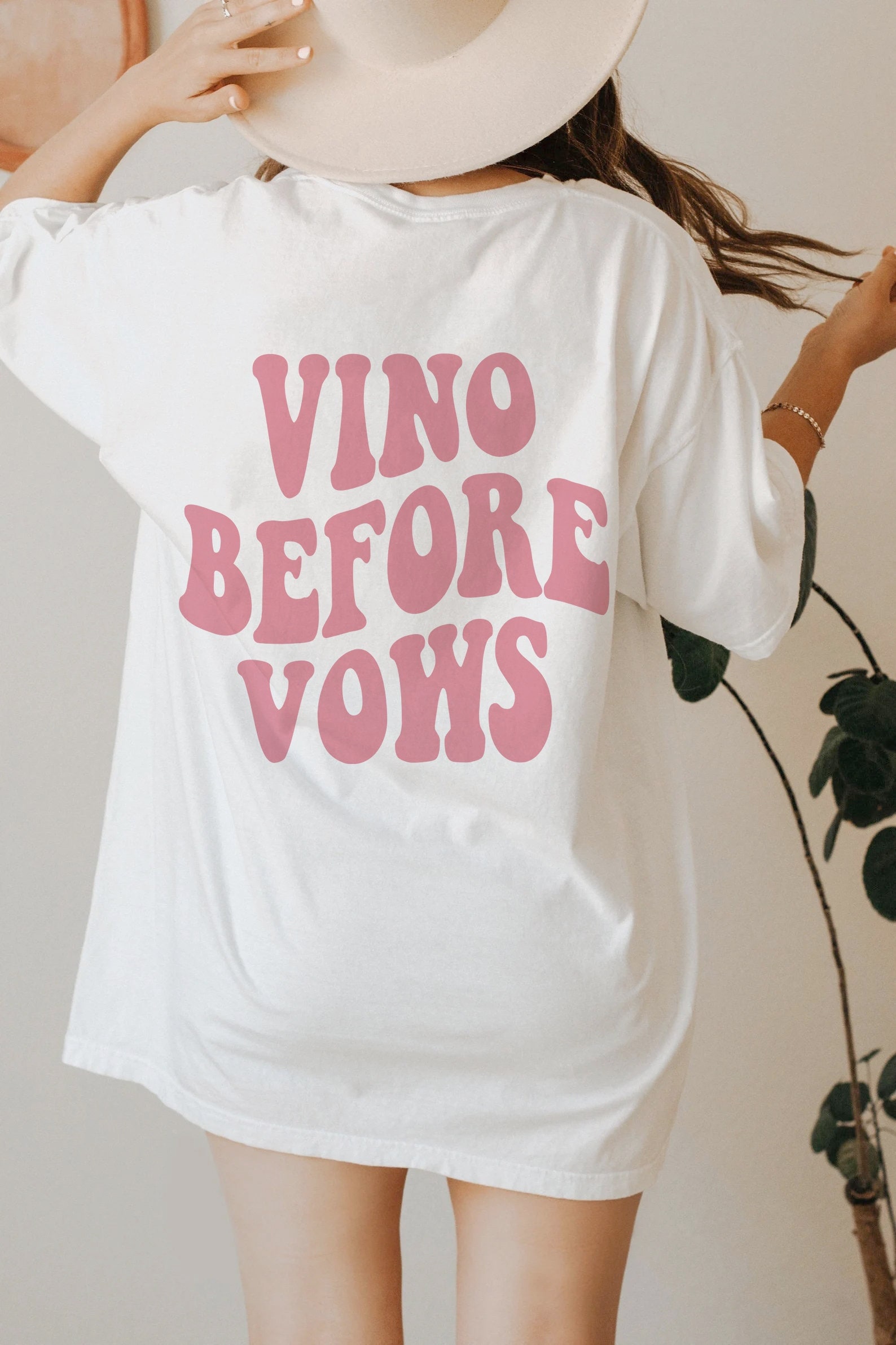 Vino Before Vows - Retro Bachelorette Party & Winery Shirts image 0