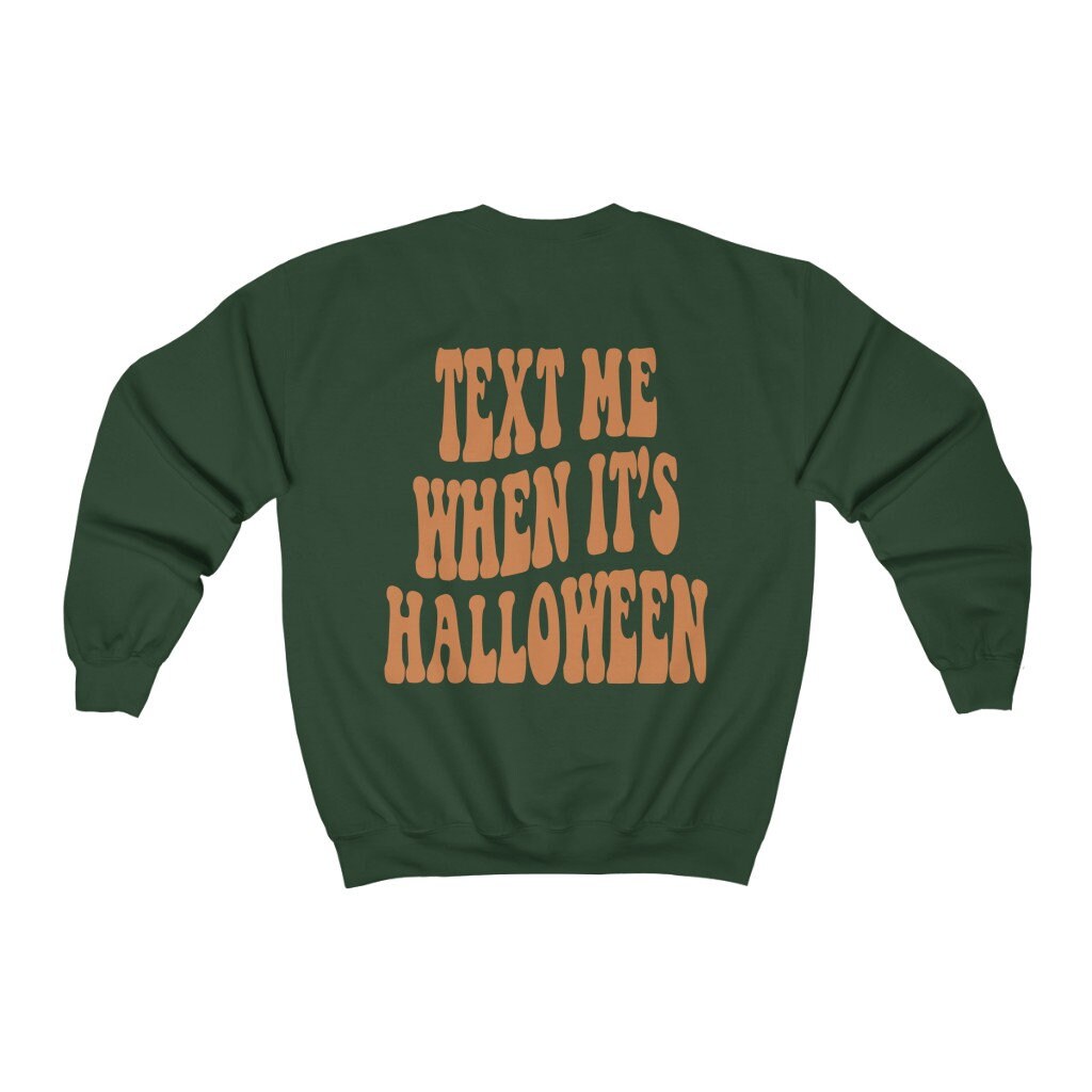 Text Me When It's Halloween - Retro Y2K Oversized Sweatshirt image 3