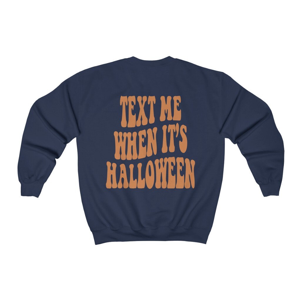 Text Me When It's Halloween - Retro Y2K Oversized Sweatshirt image 5