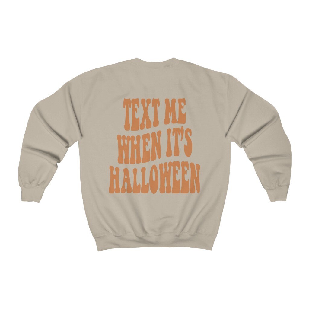 Text Me When It's Halloween - Retro Y2K Oversized Sweatshirt image 6