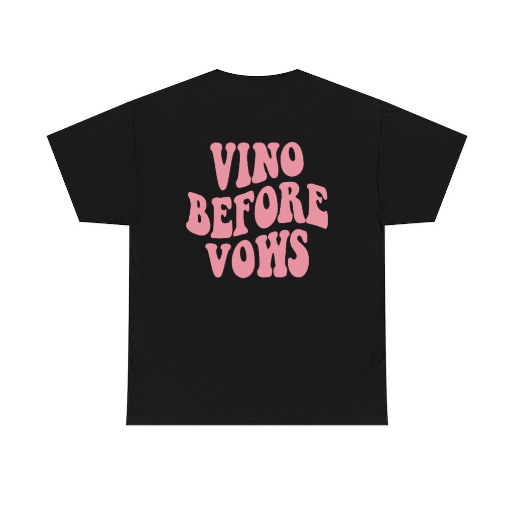 Vino Before Vows - Retro Bachelorette Party & Winery Shirts image 2