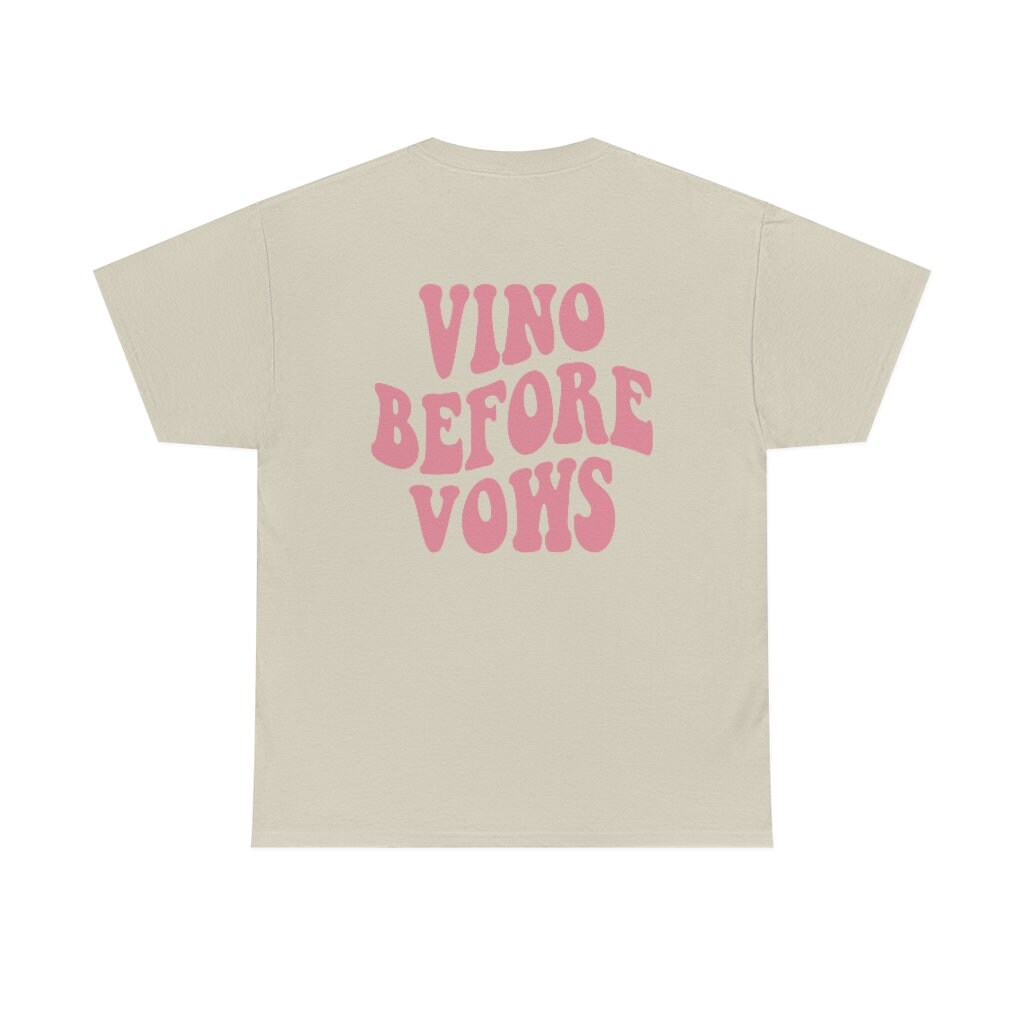 Vino Before Vows - Retro Bachelorette Party & Winery Shirts image 5