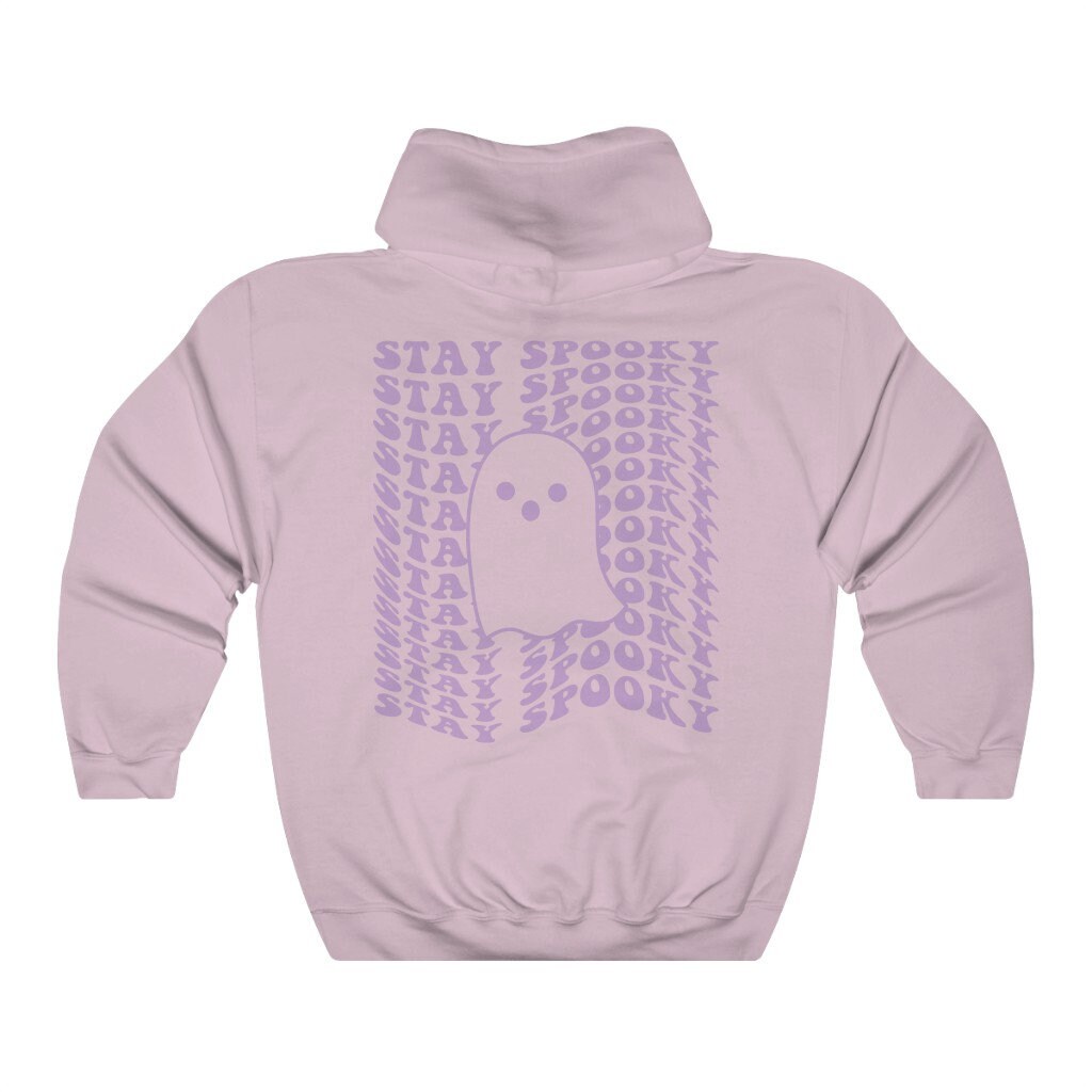 Trendy Spooky Ghost Hoodie - Retro Y2K Halloween & Fall Wear image 3