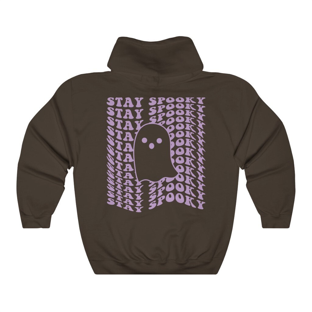 Trendy Spooky Ghost Hoodie - Retro Y2K Halloween & Fall Wear image 4