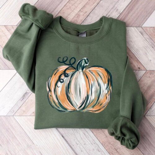 Pumpkin Sweatshirt: Jack-o-Lantern Halloween Tee image 0