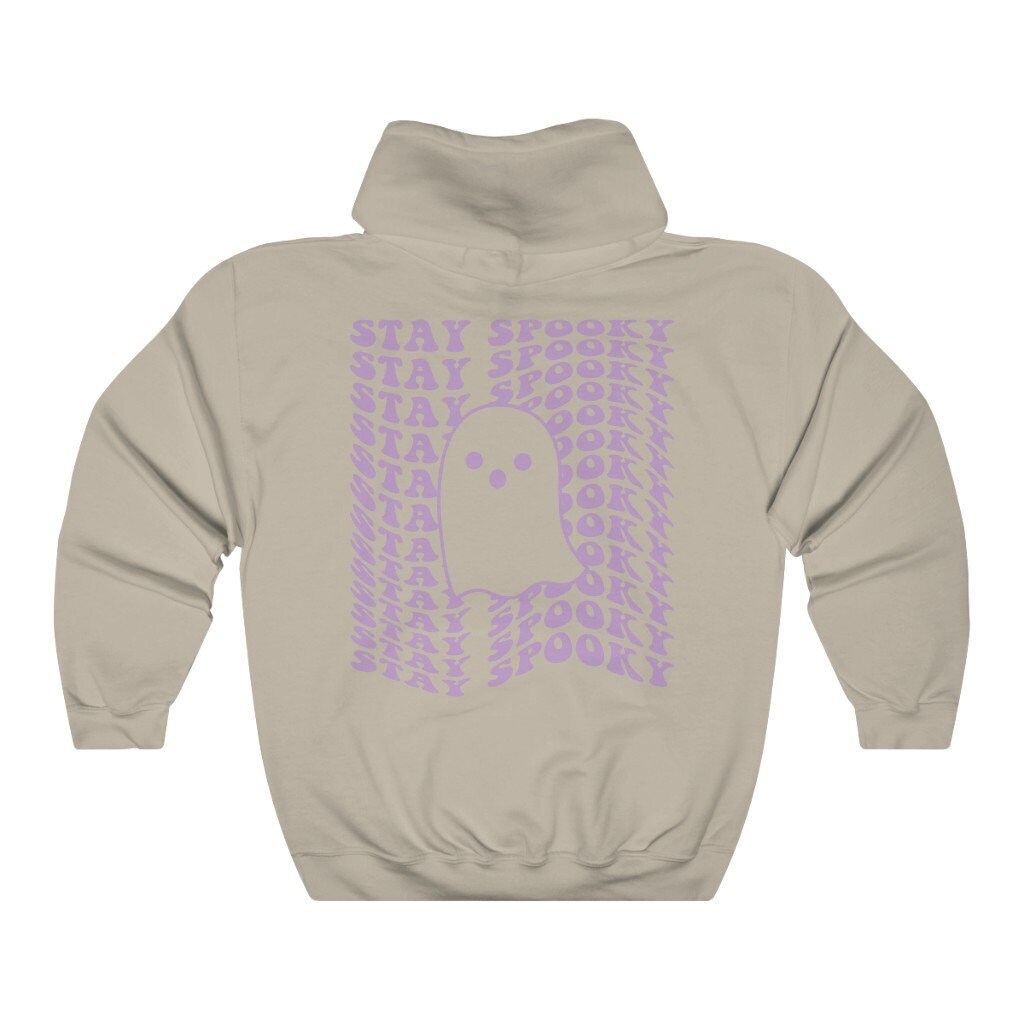 Trendy Spooky Ghost Hoodie - Retro Y2K Halloween & Fall Wear image 2