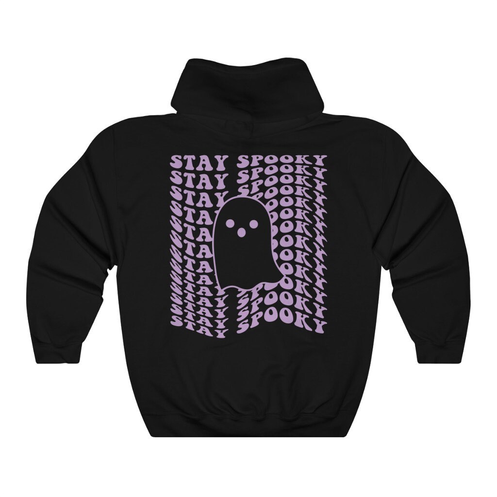 Trendy Spooky Ghost Hoodie - Retro Y2K Halloween & Fall Wear image 5