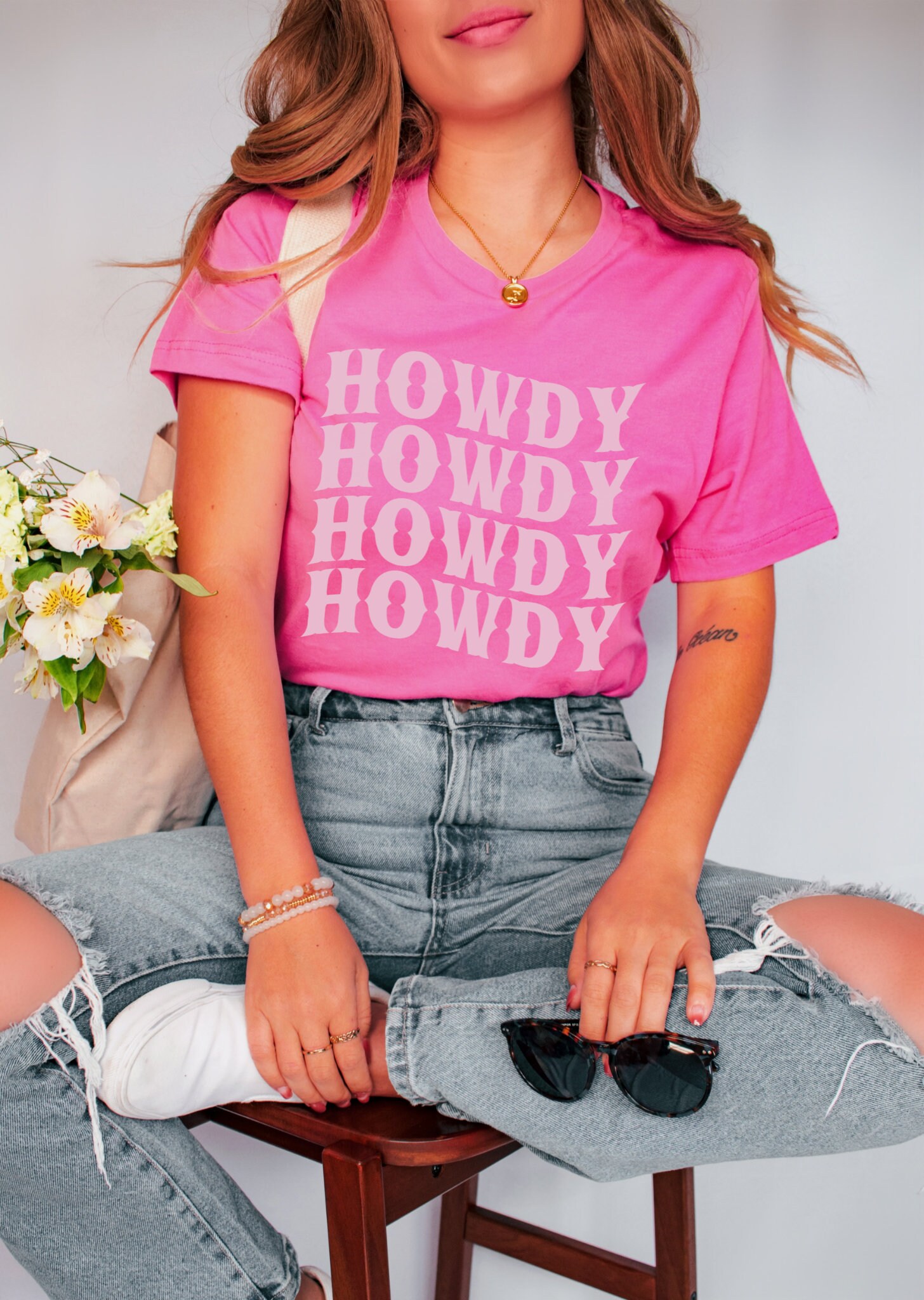 Pink Bachelorette Party: Cowgirl Country Bride & Bridesmaid Tees image 2