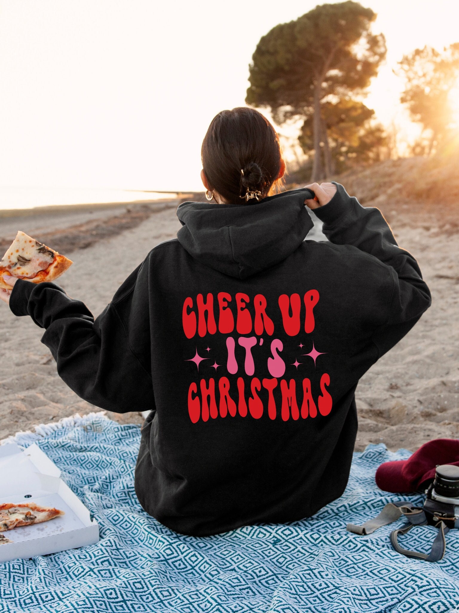 Preppy Xmas Hoodie: Trendy & Funny Christmas Sweatshirt Gifts image 0