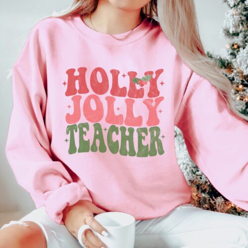 Xmas Teacher Gifts: Holly Jolly Sweatshirt & Christmas Sweaters image 0