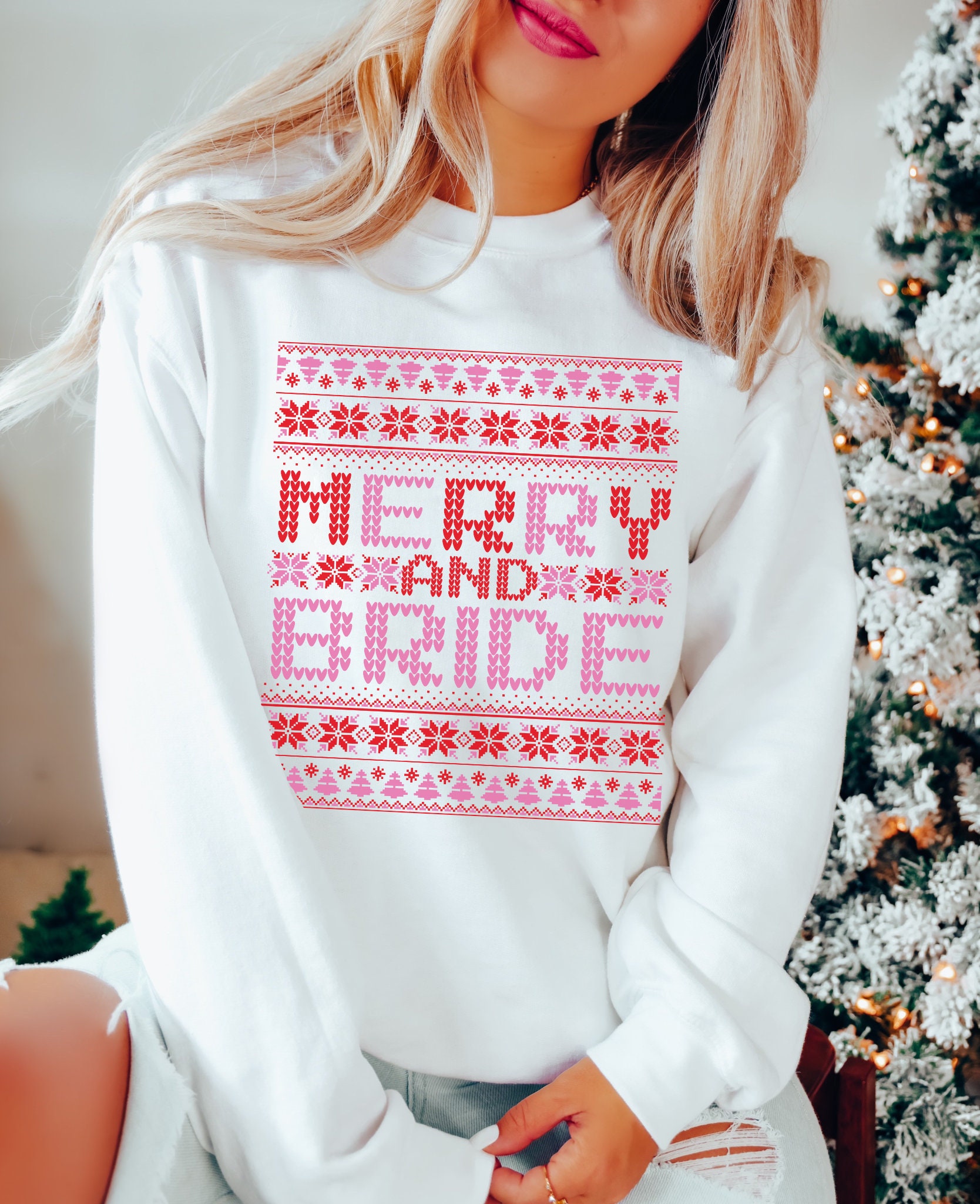 Xmas Bachelorette: Ugly Sweater & Sweatshirts for Bride & Bridesmaids image 1