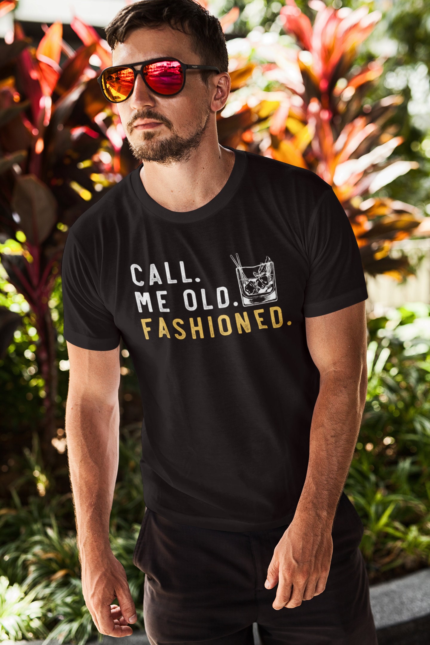 Call Me Old Fashioned Whiskey Lover Bourbon Lover Drinking Fathers Day Tee image 4