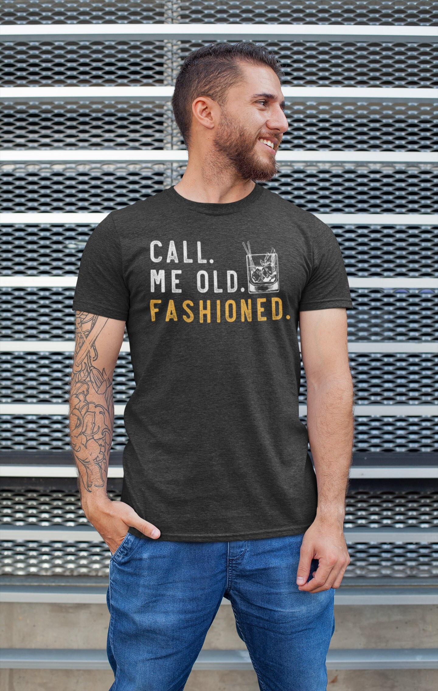 Call Me Old Fashioned Whiskey Lover Bourbon Lover Drinking Fathers Day Tee image 2