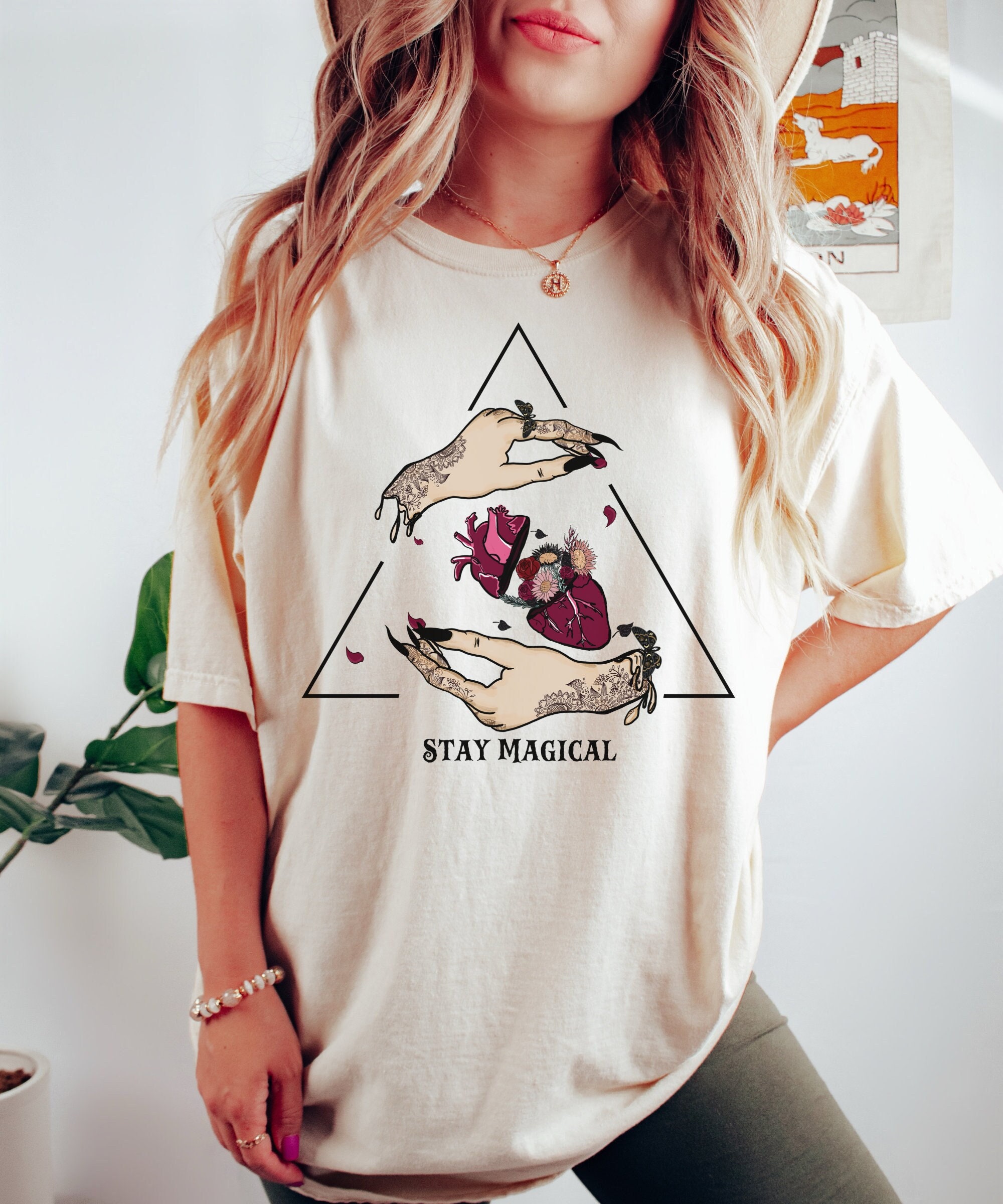 Stay Magical Witchy Halloween Tee for Women image 0