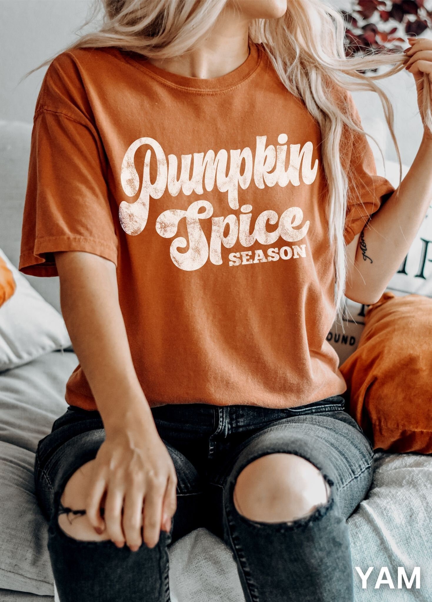 Autumn & Halloween Shirts: Pumpkin Spice & Retro Tees for Women image 2