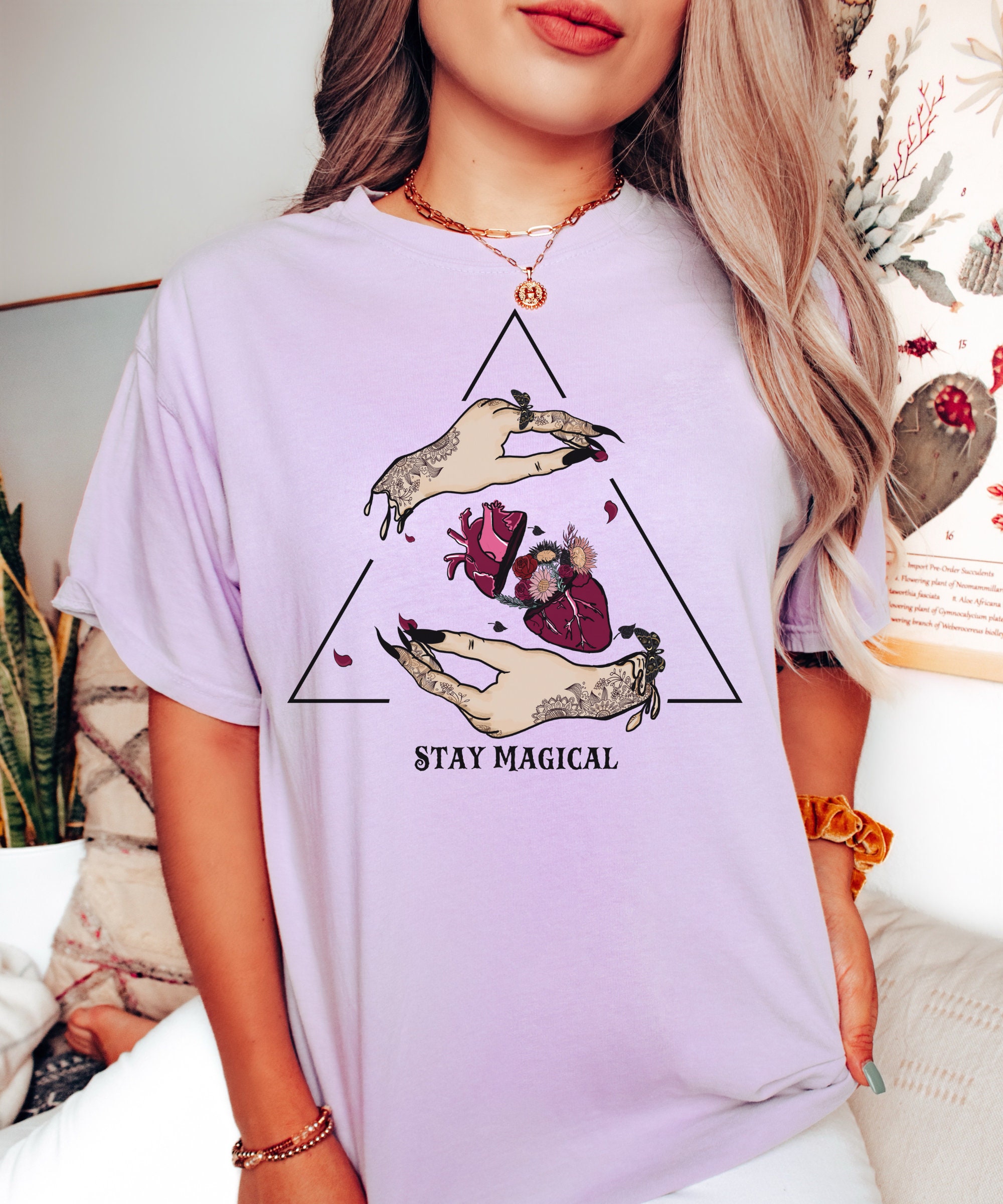 Stay Magical Witchy Halloween Tee for Women image 2