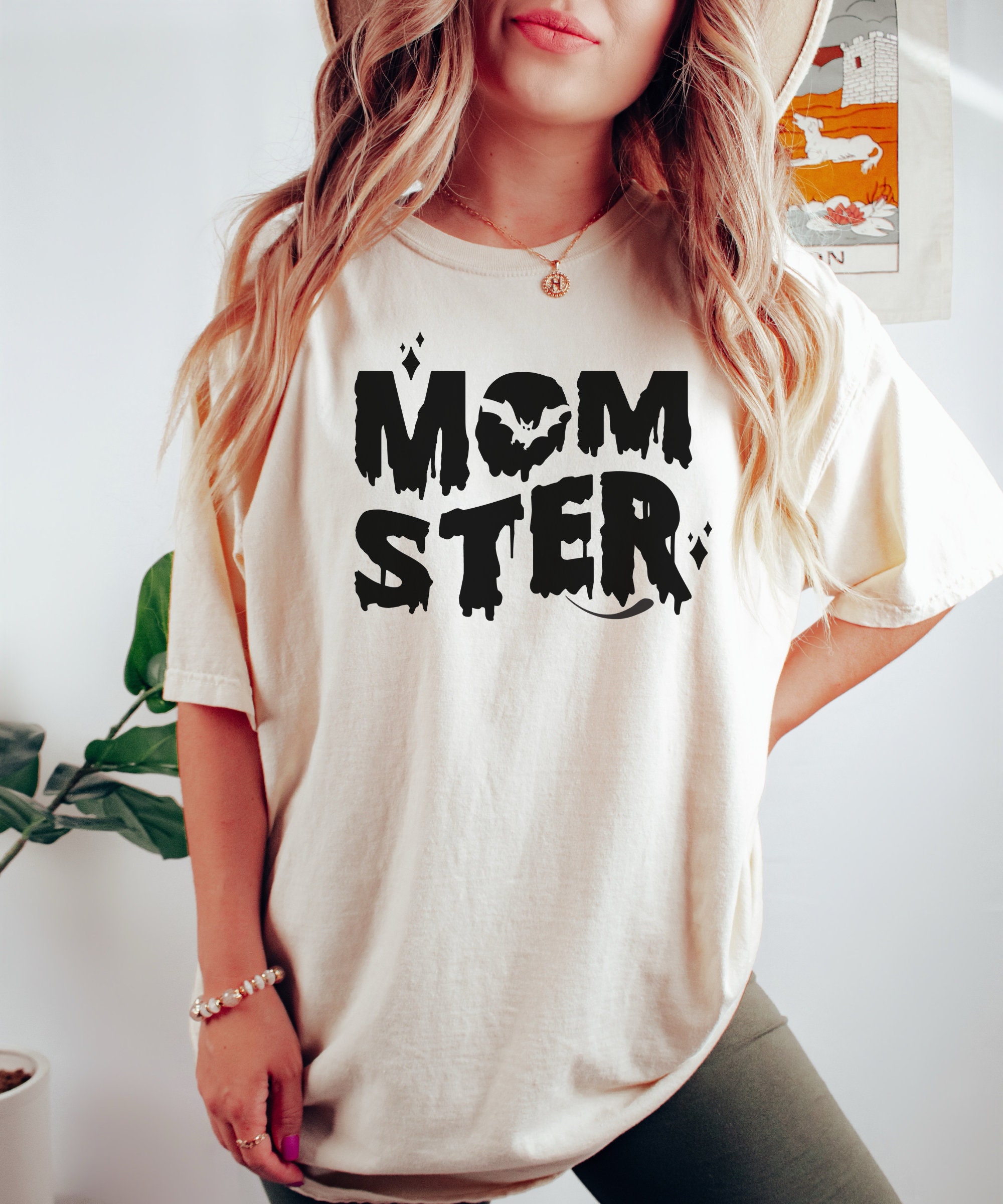 Momster Shirt - Cute Retro Halloween Tee for Moms image 1