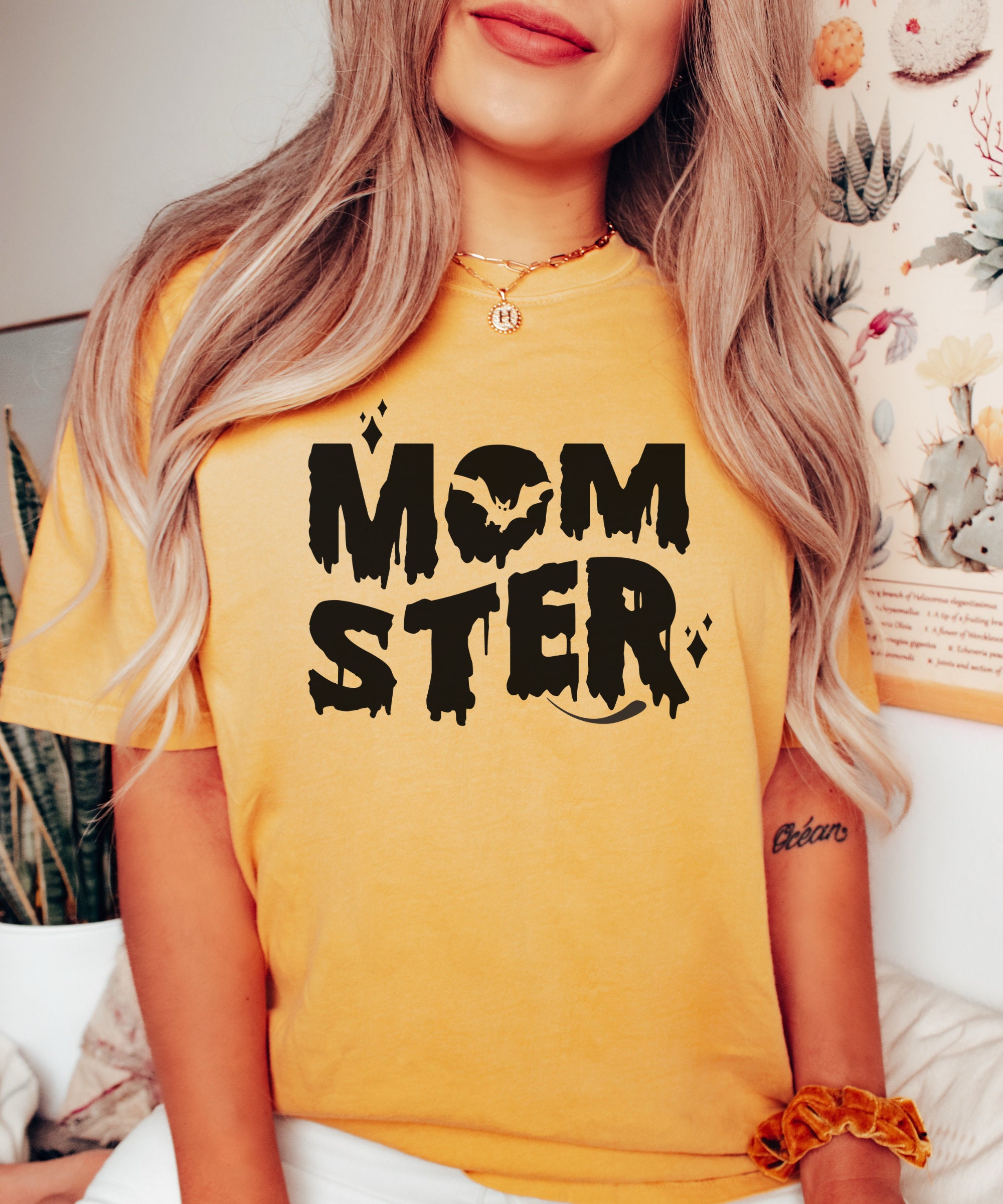 Momster Shirt - Cute Retro Halloween Tee for Moms image 3