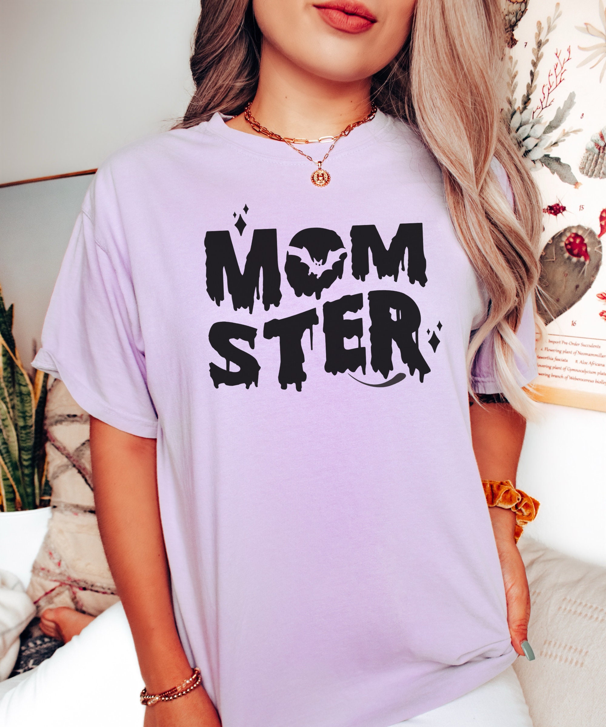 Momster Shirt - Cute Retro Halloween Tee for Moms image 4