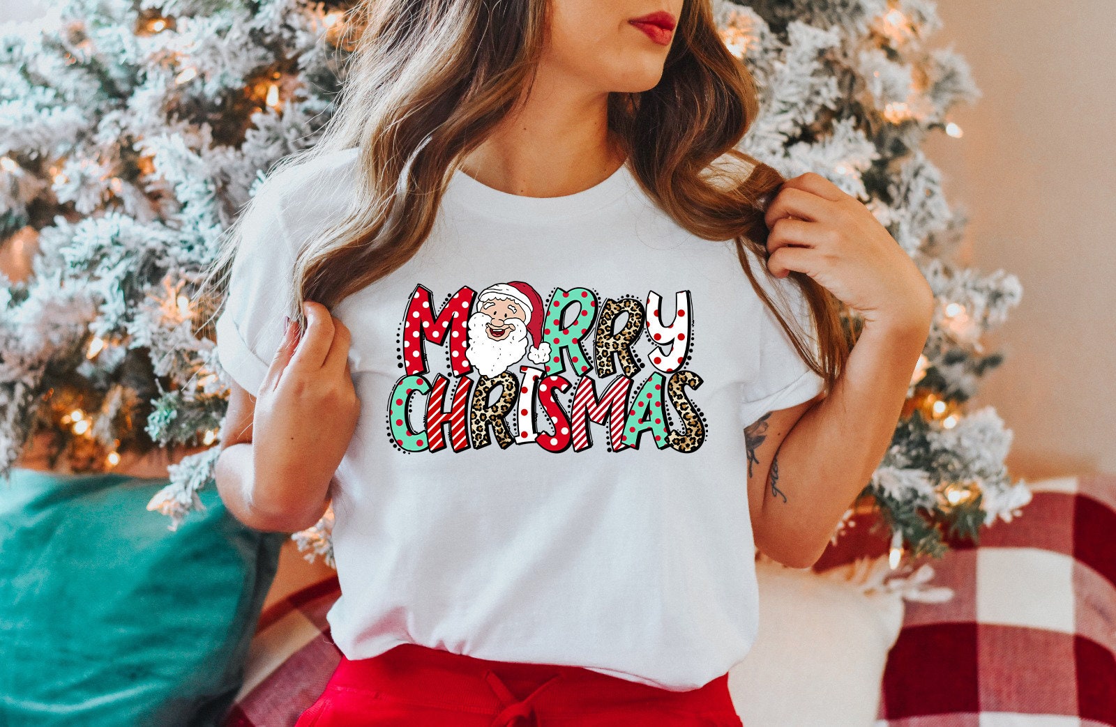 Merry Christmas Festive Sweatshirt & Holiday Gift image 2