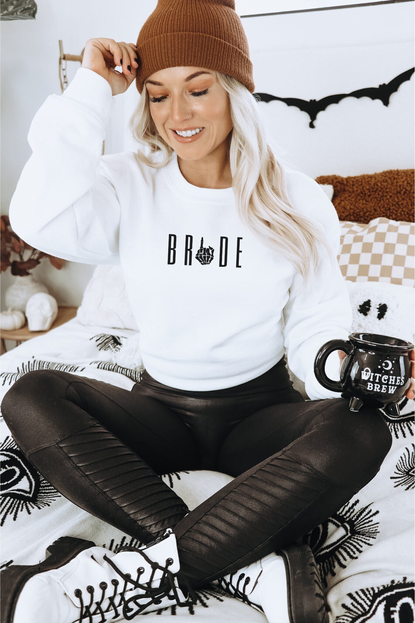 Spooky Bride: Halloween Skeleton Shirts & Engagement Gifts image 0