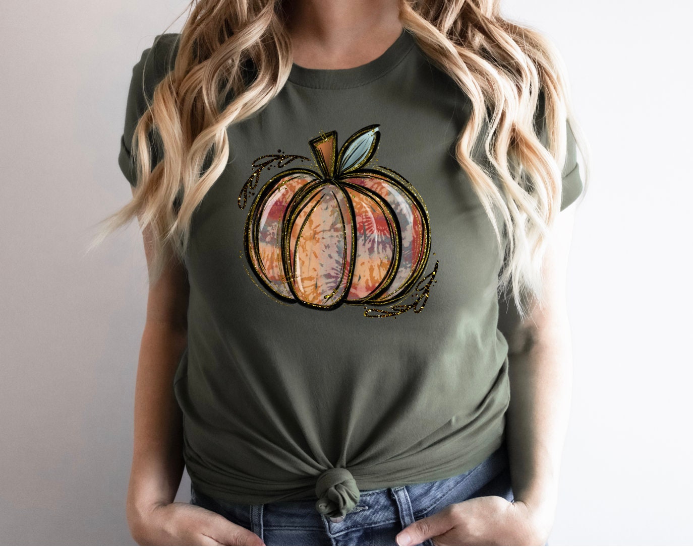 Pumpkin Sweatshirt: Jack-o-Lantern Halloween Crewneck Sweater image 1