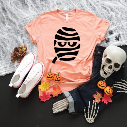 Funny Mummy & Ghost Halloween Shirts: Perfect Matching Gifts image 0