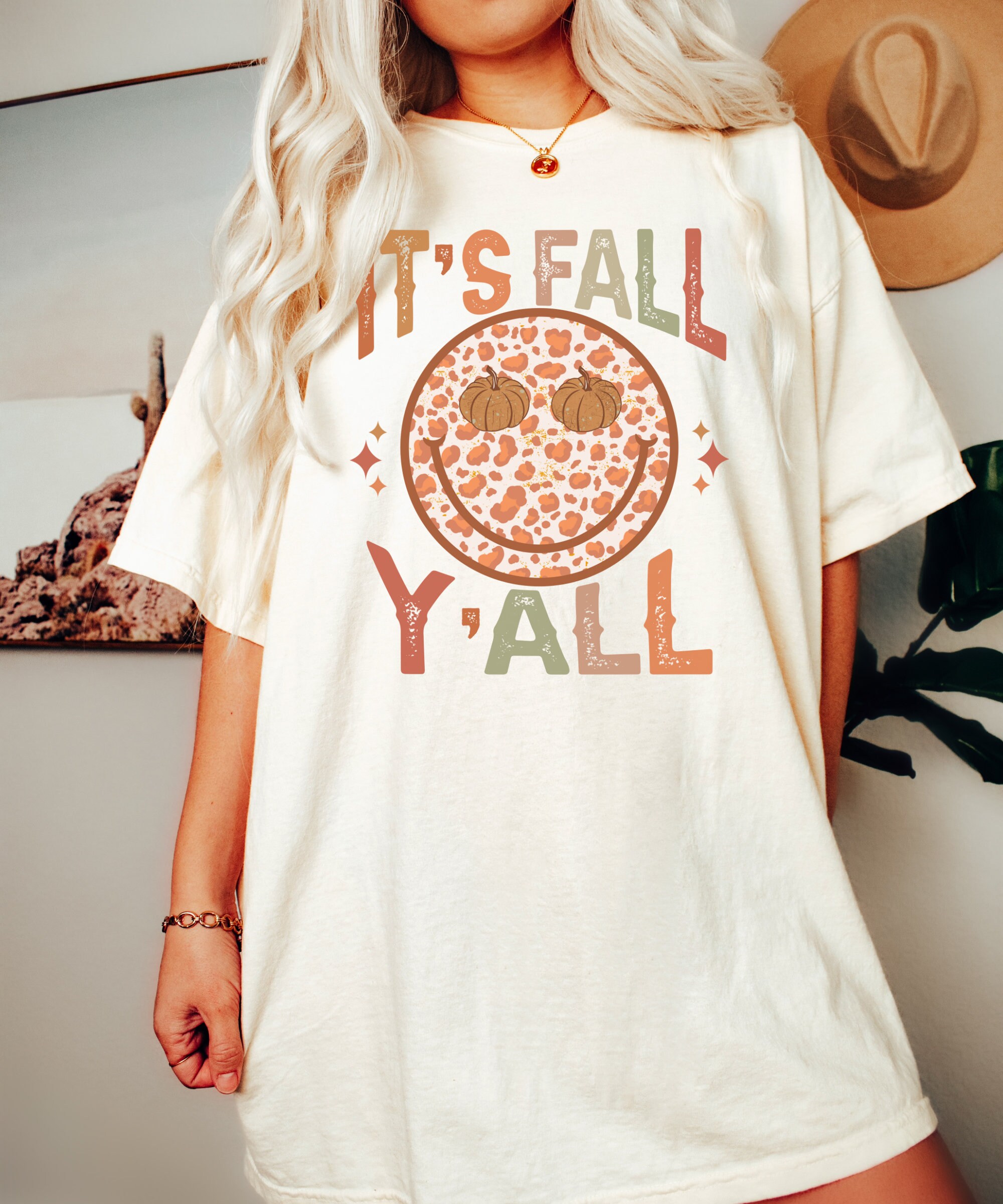 Fall Shirt - Retro Halloween Tee for Women Pumpkin T-Shirt image 1