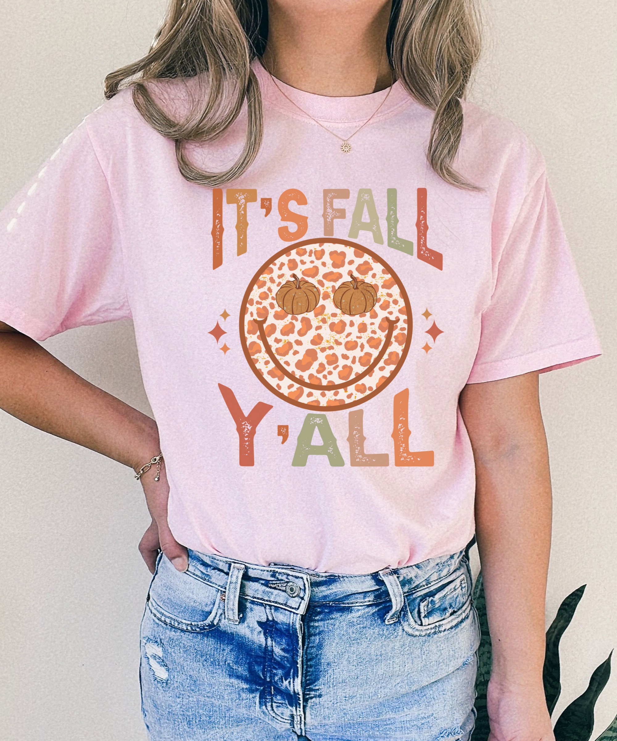 Fall Shirt - Retro Halloween Tee for Women Pumpkin T-Shirt image 3