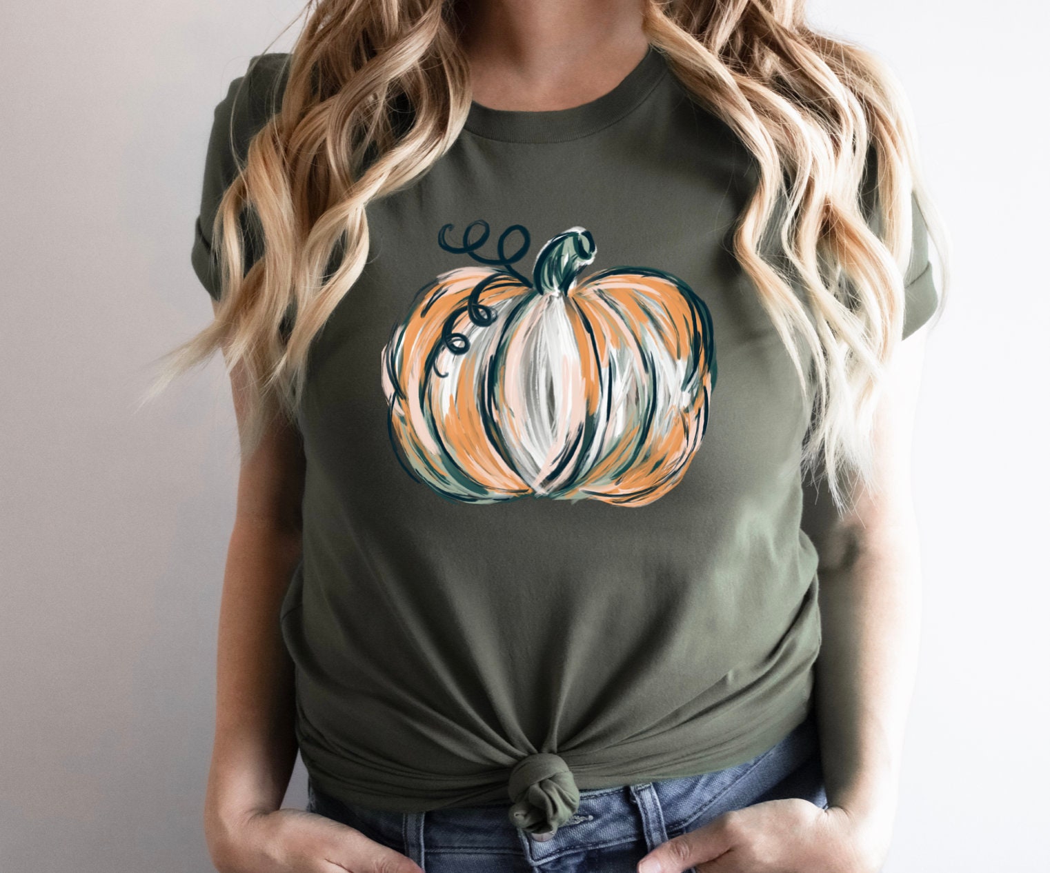 Pumpkin Sweatshirt: Jack-o-Lantern Halloween Tee image 1