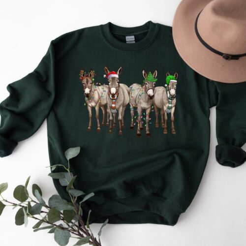 Christmas Donkey Sweater: Ideal Gift for Donkey Lovers image 0