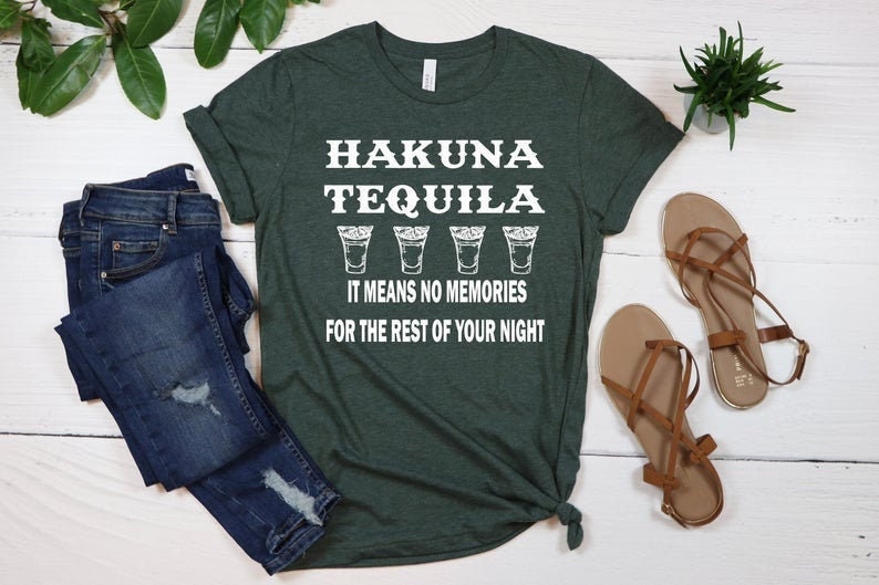 Hakuna Tequila The Ultimate Bachelorette & Tequila Lover's Shirt image 1