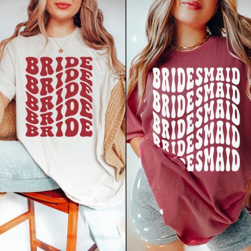 Custom Retro Bachelorette Shirts Personalized Bridal Shower Gift image 0