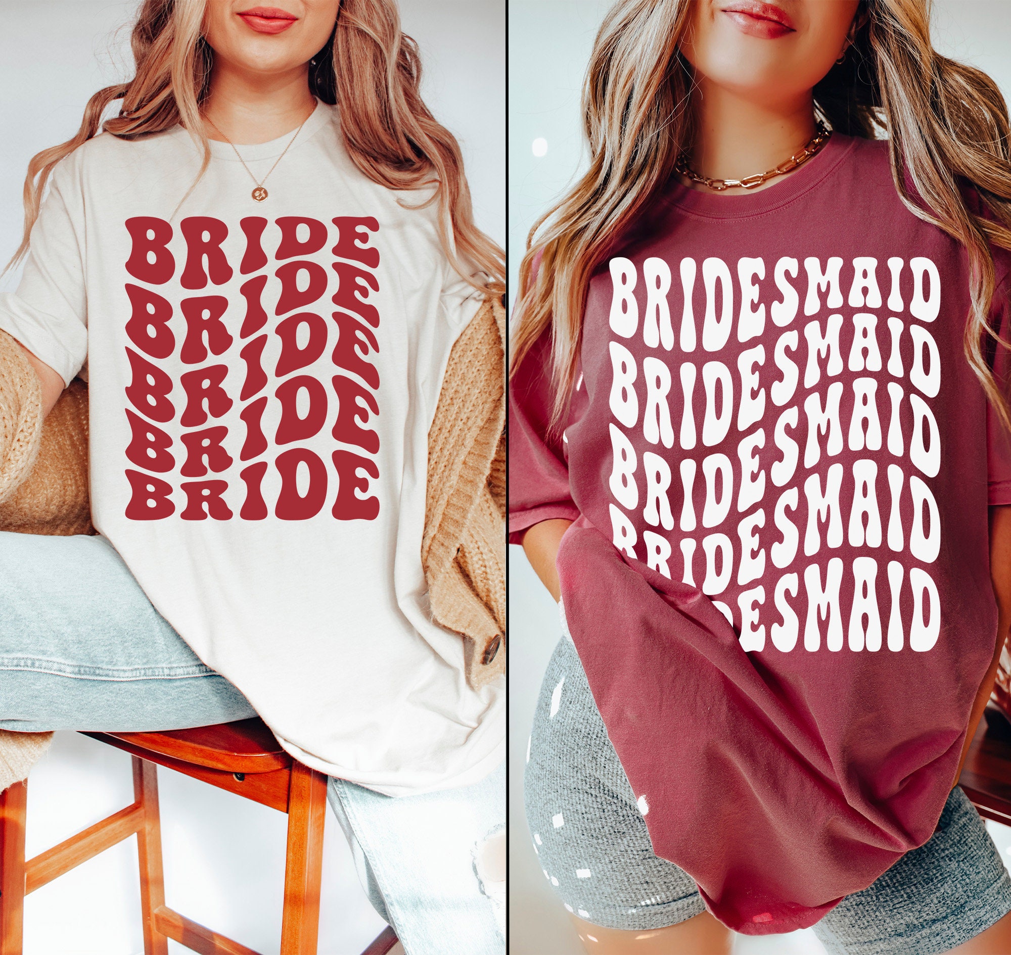 Custom Retro Bachelorette Shirts Personalized Bridal Shower Gift image 0