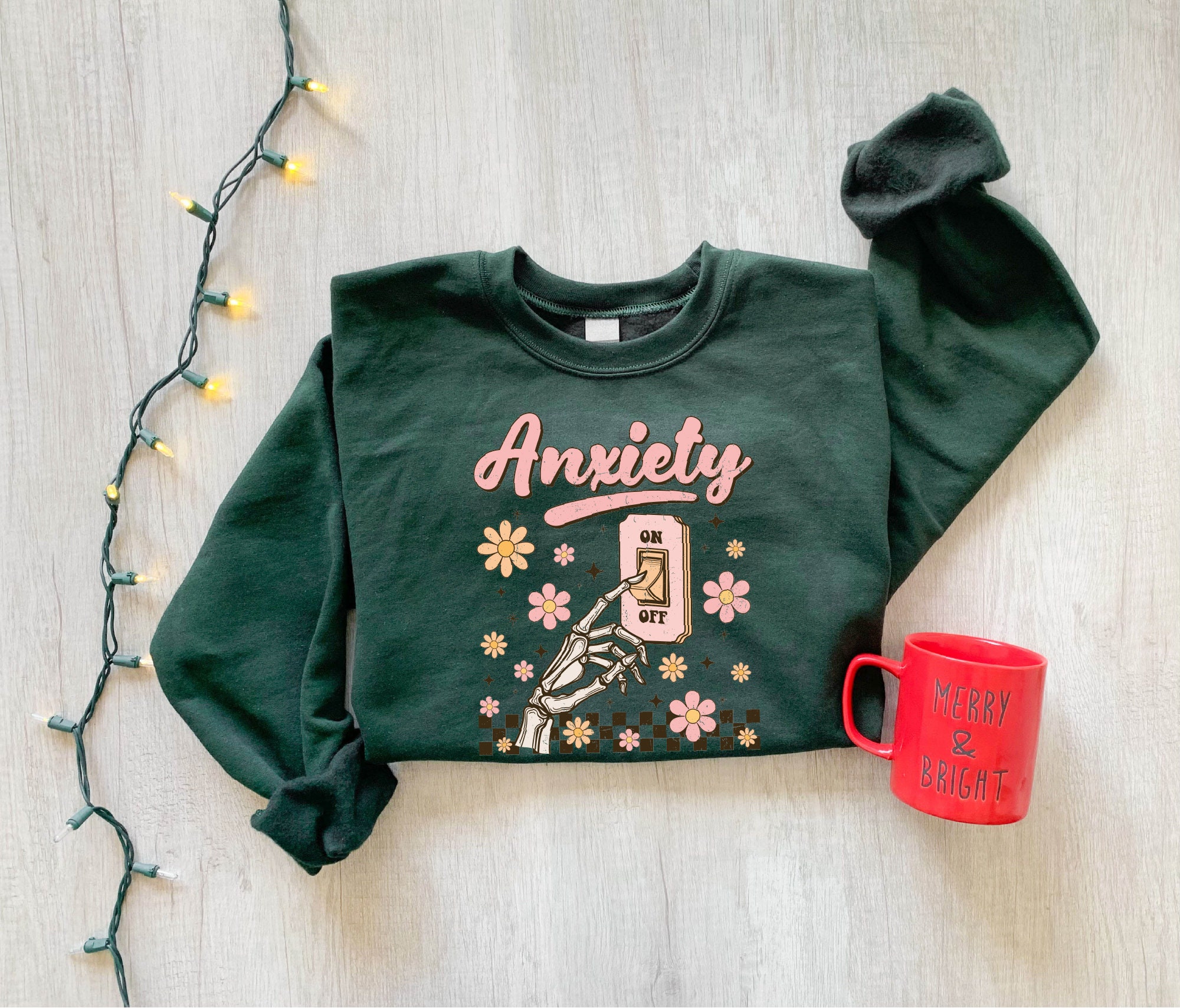 Funny Sarcastic Skeleton Sweatshirt: Women's Halloween Gift for Spooky Season image 1