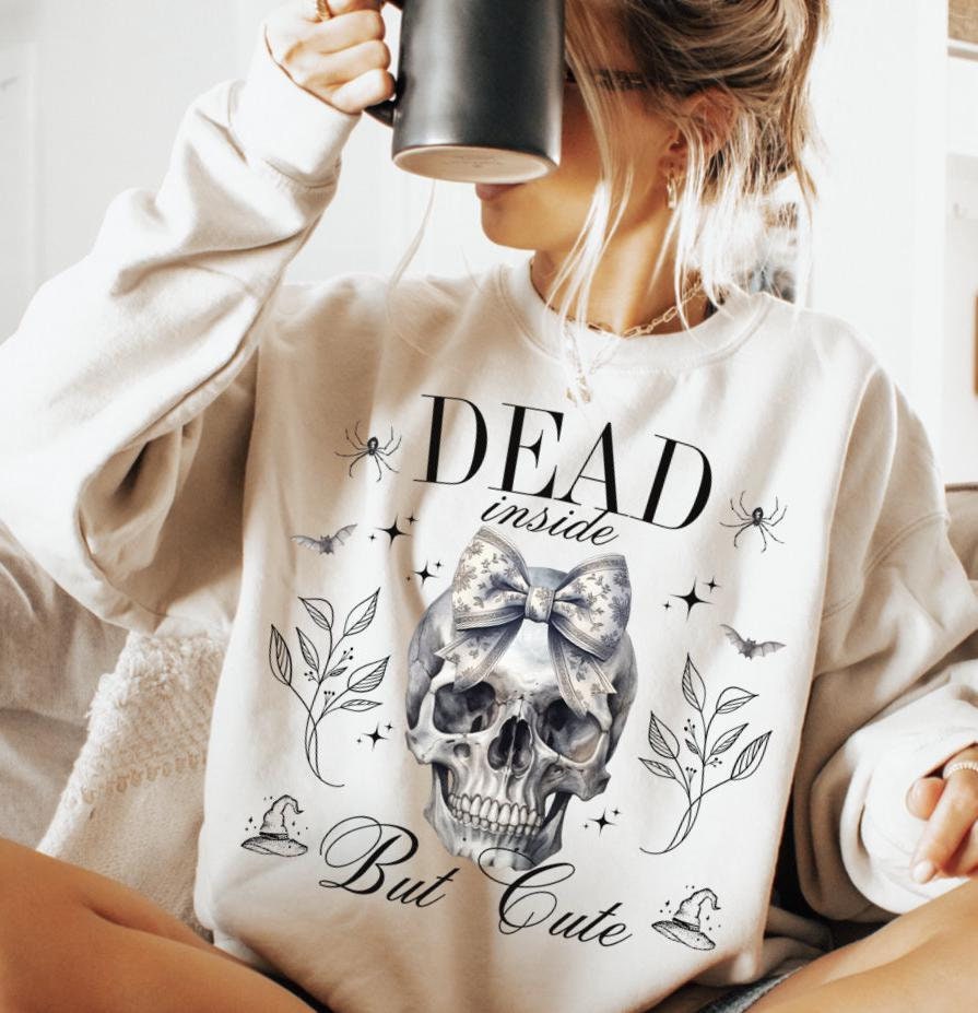 Funny Sarcastic Skeleton Halloween Sweatshirt image 0