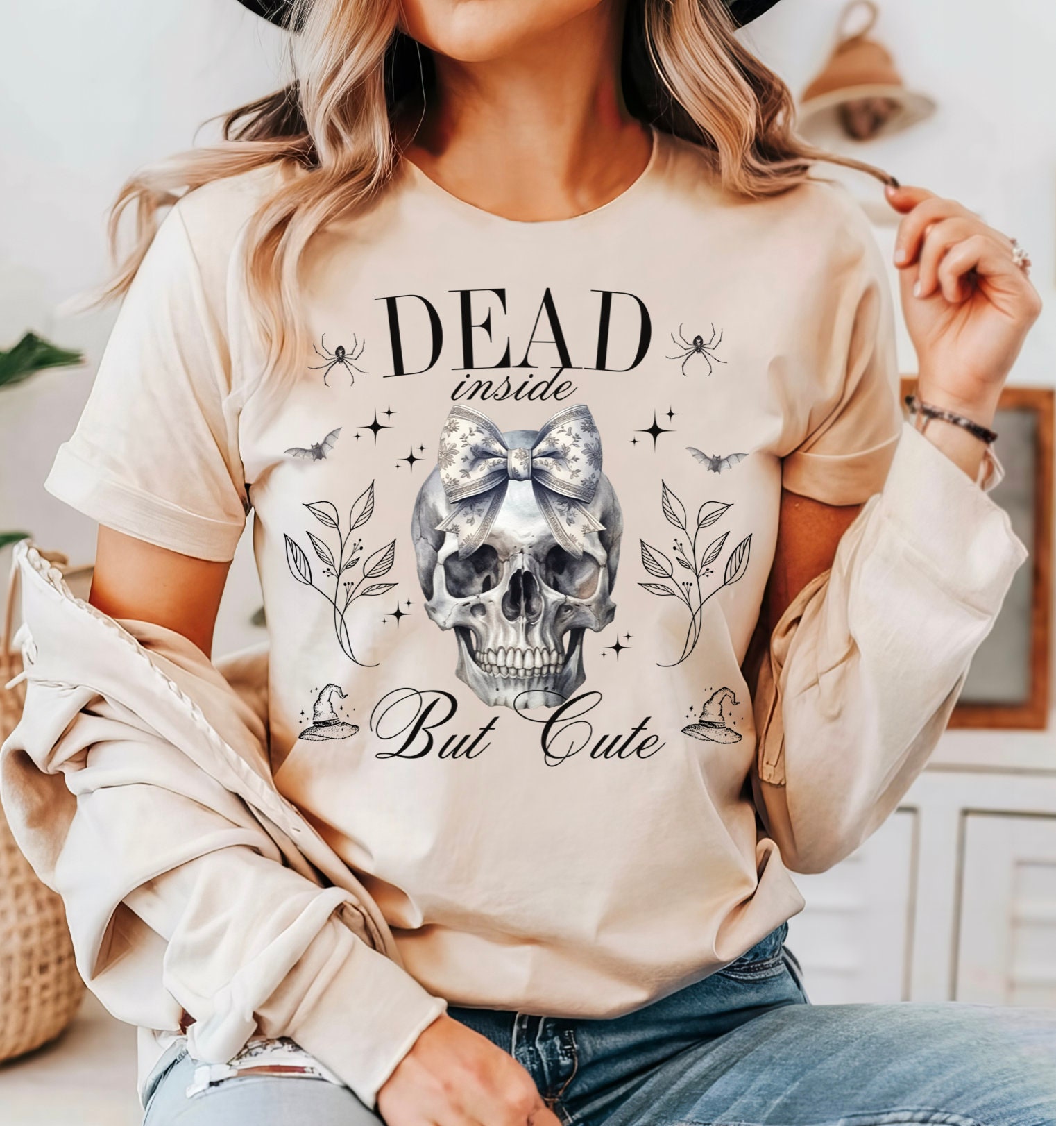 Funny Sarcastic Skeleton Halloween Sweatshirt image 4