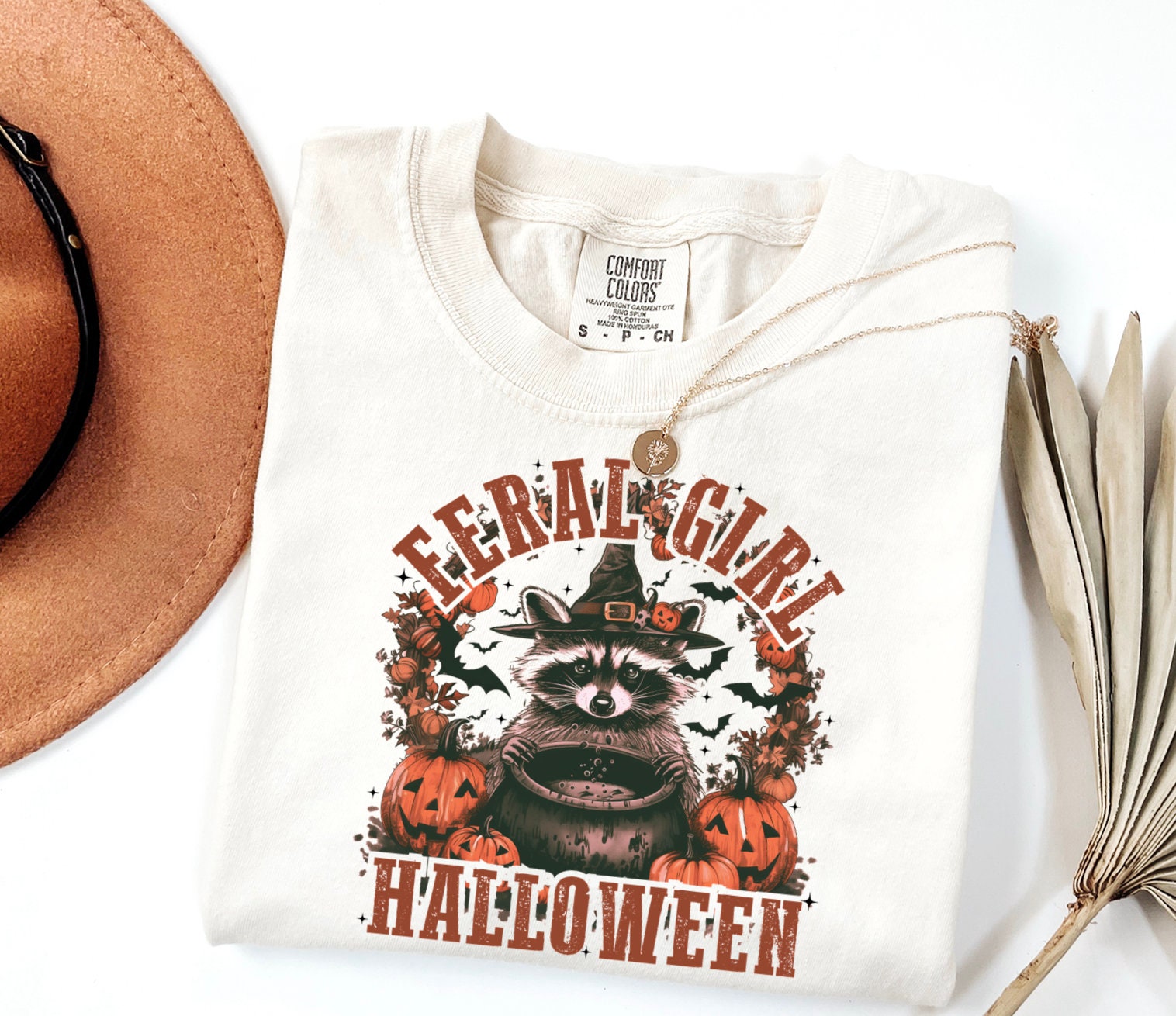 Feral Girl Halloween Raccoon Shirt image 2