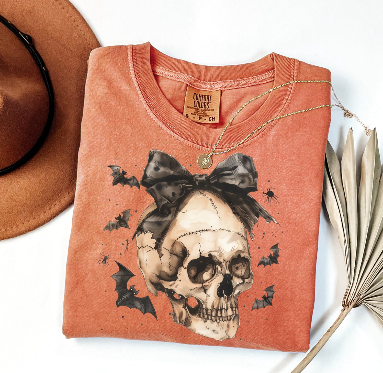 Coquette Skeleton Halloween Shirt image 2