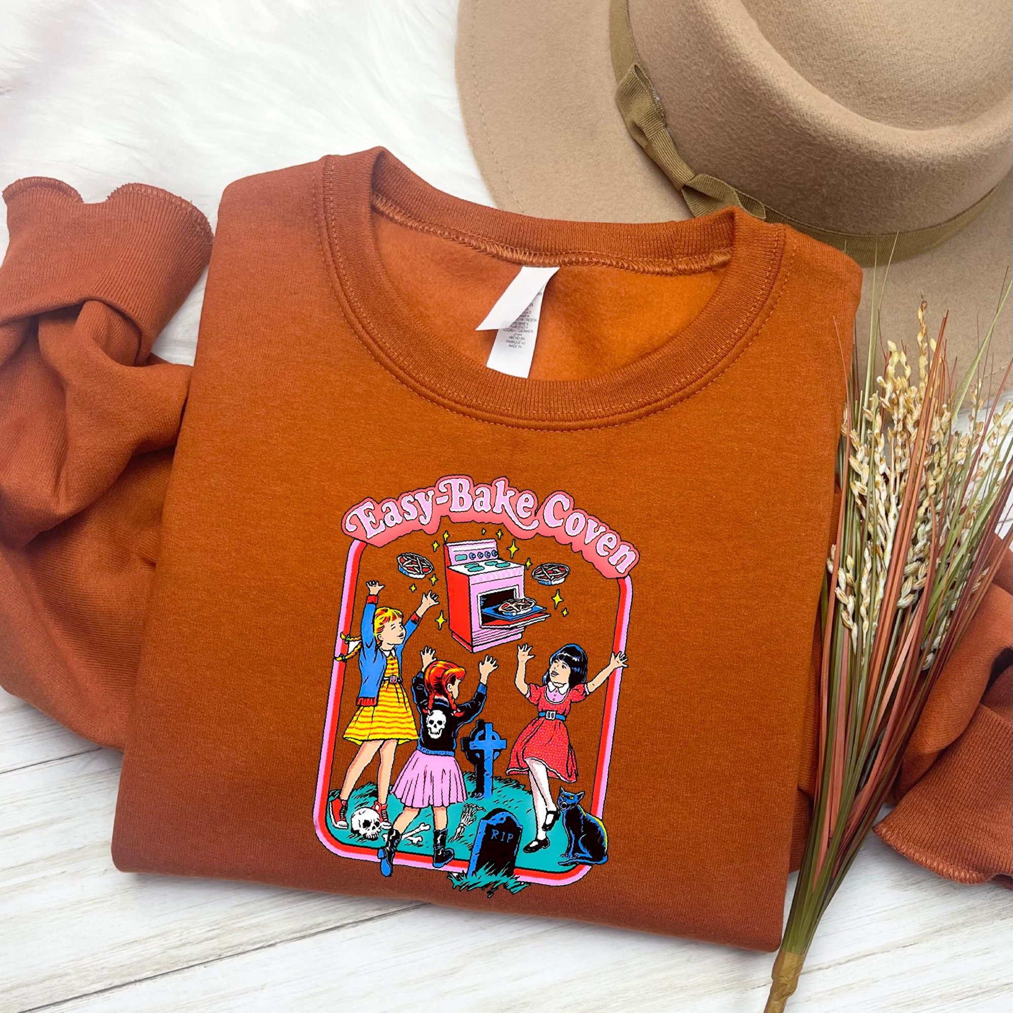 Retro Halloween Sweatshirt: 90s Style Matching Shirt for Happy Halloween image 6