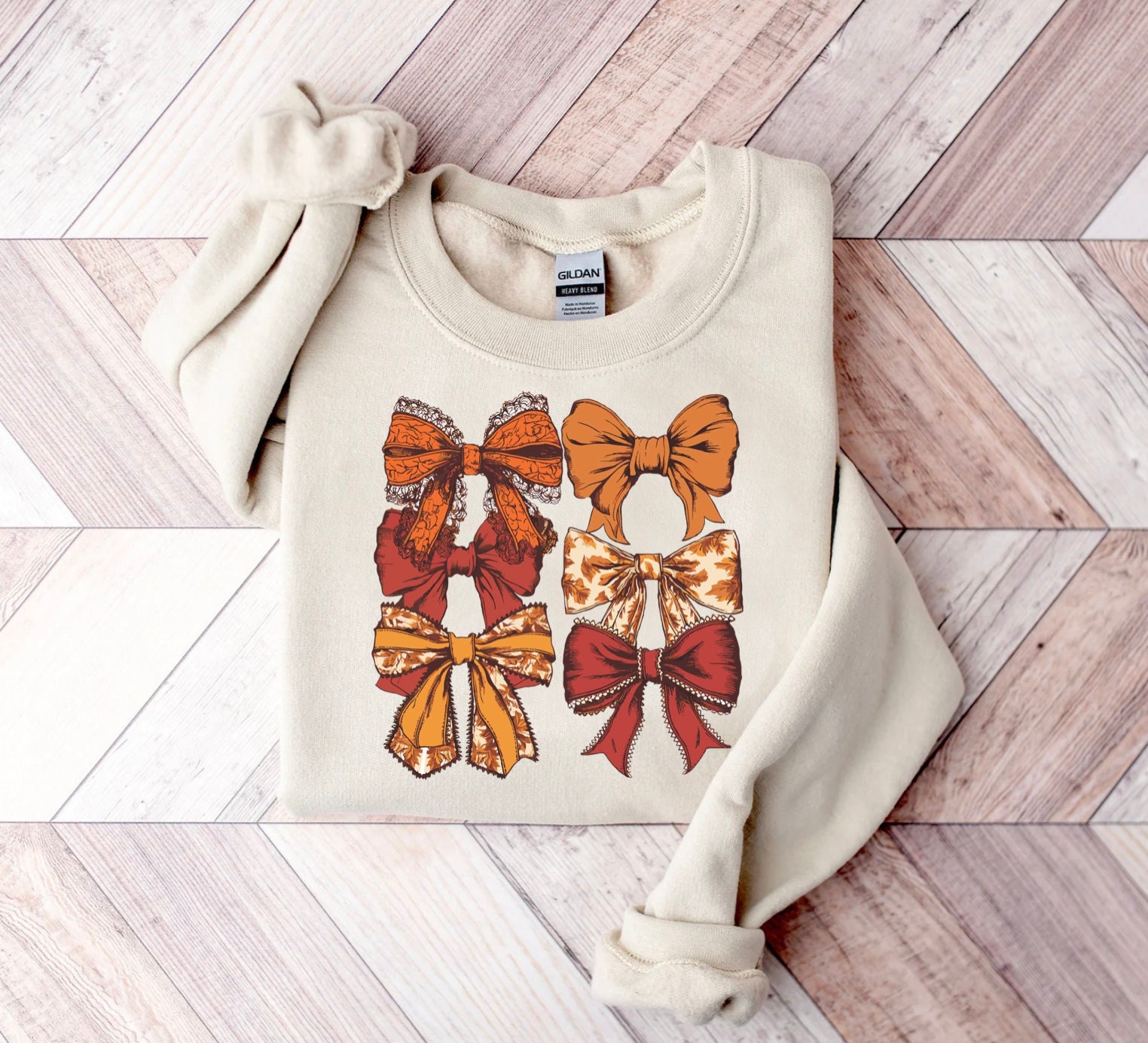 Thanksgiving Fall Coquette Bow Shirt image 0