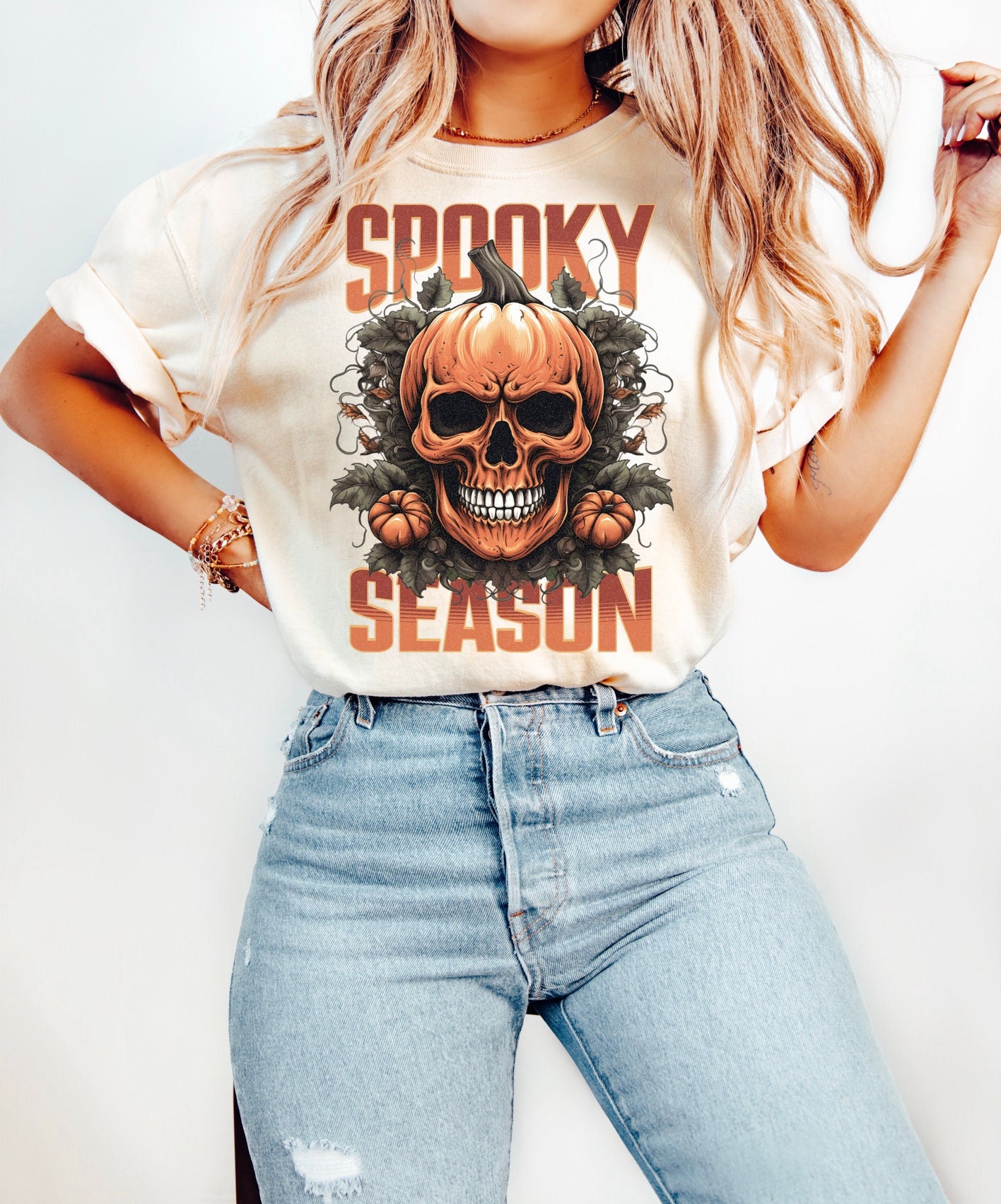 Women's Fall Halloween Pumpkin Shirt image 1