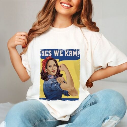 Kamala Harris Yes We Kam Election 2024 Shirt Kamala Harris Tee Political Debate T-Shirt image 0