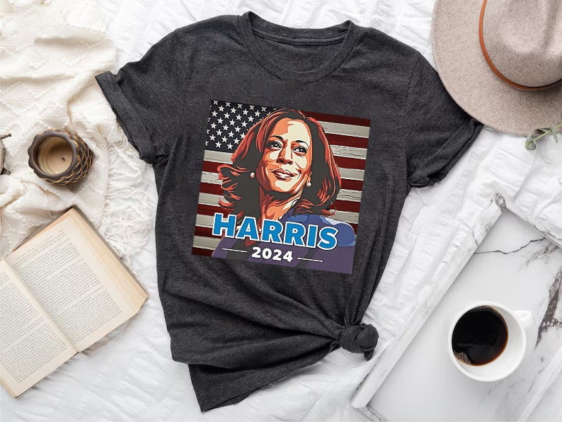 Kamala Harris 2024 Shirt Madam President Tee Presidential Election 2024 Democratic Gift image 3