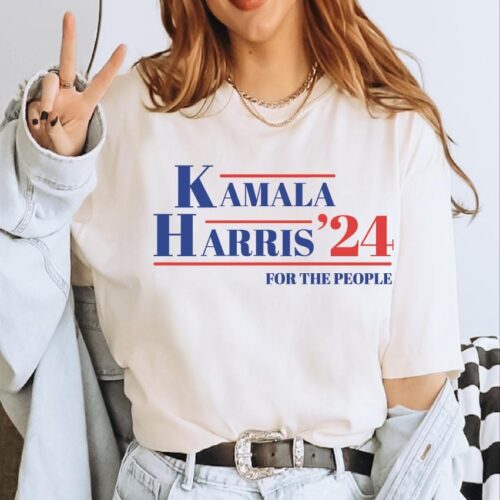 Kamala Harris 2024 Shirt Madam President For The People I Am Speaking Tee image 0