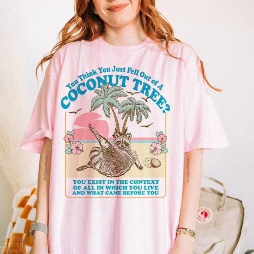 Kamala Harris Coconut Tree T-Shirt | Social Democrat | Harris 2024 | Funny Political Tee image 0