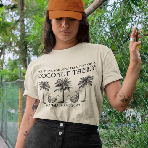 Coconut Tree 2024 Shirt Kamala Harris Political Shirt Project Coconut Funny Election Tee image 0