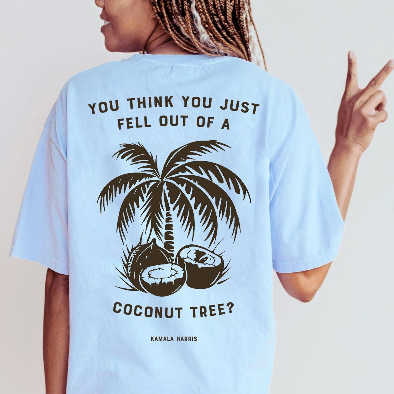 Kamala Harris Coconut Tree Quote Shirt - Kamala 2024 Election Tee image 2