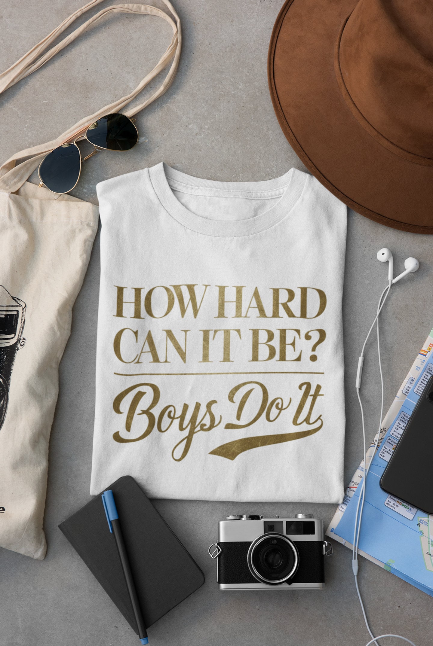 Funny Meme Shirt for Boys - How Hard Can It Be? Kamala Harris Tee image 1